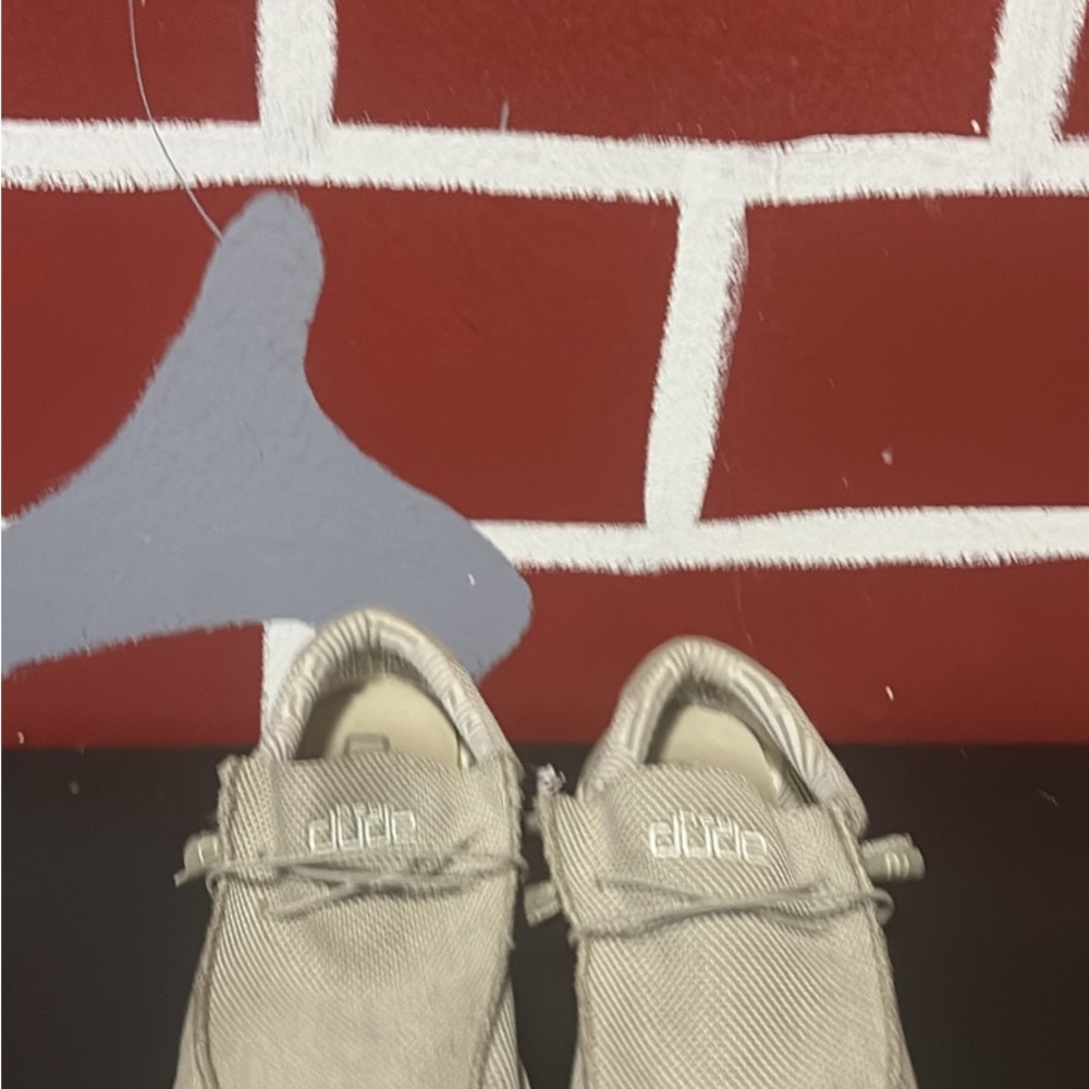 Hey Dude Cream Loafers